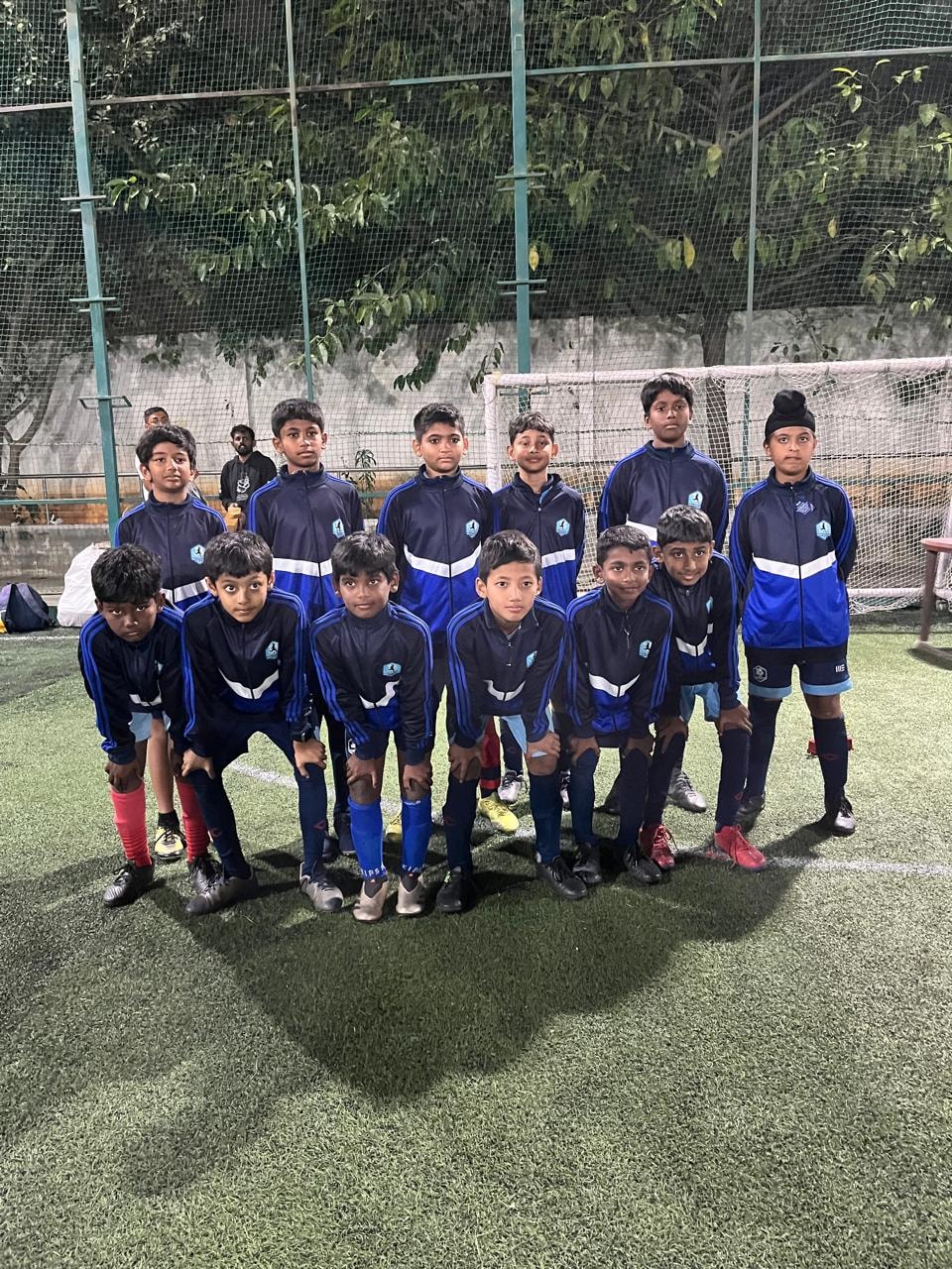 Namma Soccer School junior football team sponsored by Ibex Solar